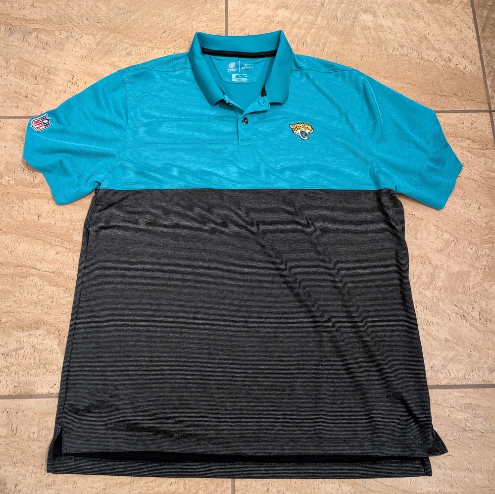 Jacksonville Jaguars Nike NFL On Field Apparel Polo Shirt Mens XLarge NFL